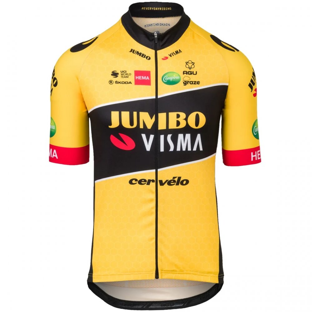 Sales AGU Team Jumbo-Visma Replica Short Sleeve Jersey - yellow Half ...